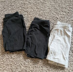 Cat & Jack Black and Gray Kids Biker Shorts